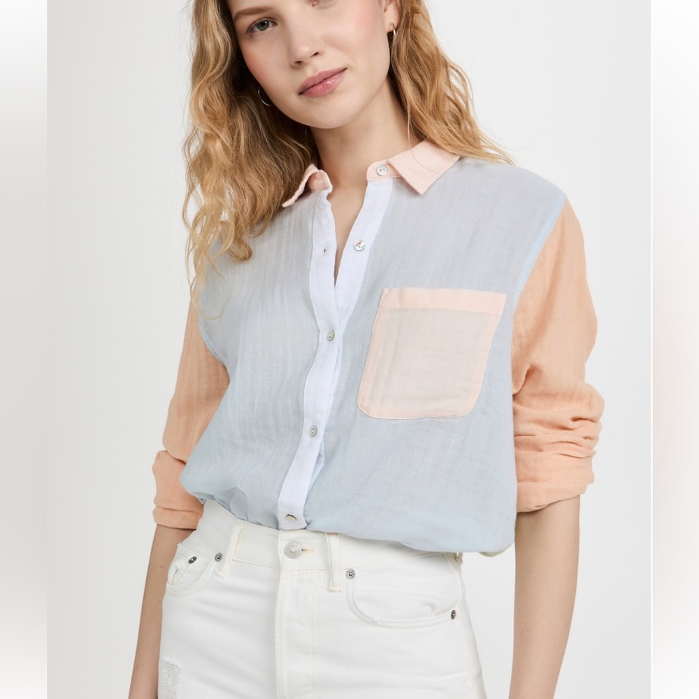 Rails Ellis Shirt in Bermuda Color Block